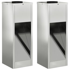 vidaXL Aurinkoinen LED-polkuvalo 2 pcs Galvanoitu Galvanoitu