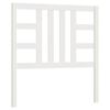 vidaXL Sängynpääty valkoinen 96x4x100 cm täysi mänty