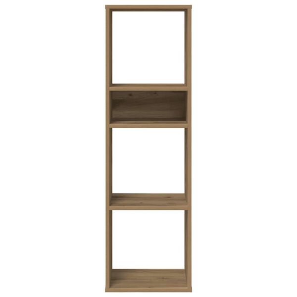 vidaXL Kirjahylly artesaani tammi 34x31x112 cm tekninen puu