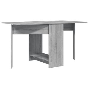 vidaXL Ruokailup&ouml;yt&auml; 138 x 70 x 73,5 cm Tekninen puu Harmaa Sonoma