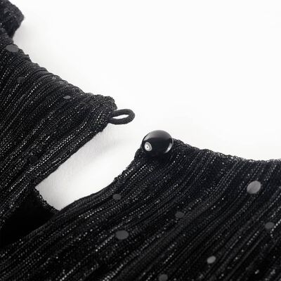 Lasten pitkähihainen mekko musta 92