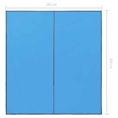 vidaXL Suojapeite ulkokäyttöön 3x2,85 m sininen
