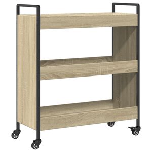 vidaXL Keitti&ouml;vaunu Sonoma-tammi 70x30x82 cm tekninen puu