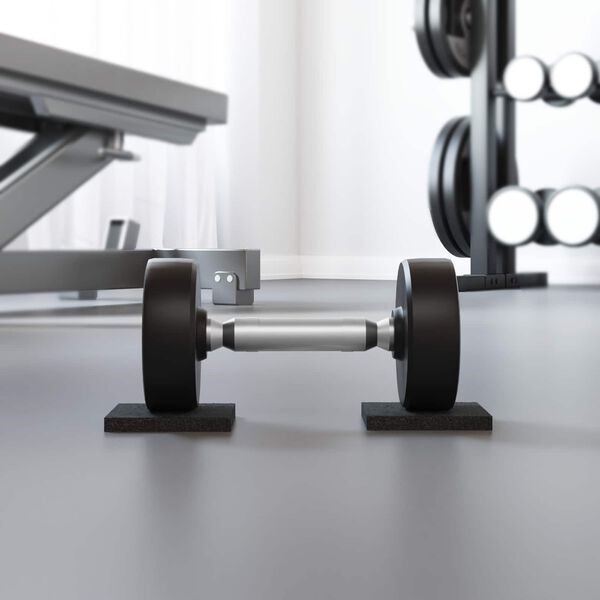 vidaXL Kumirouhepatiop&auml;&auml;llyste Musta 9 x 9 x 1 cm Kumi