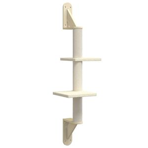 vidaXL Kissan raapimispuu sein&auml;lle kerma 108 cm