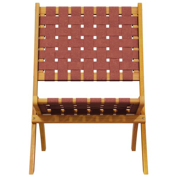 vidaXL Taitettavat puutarhatuolit 2 kpl t&auml;ysi akasiapuu / pun. kangas