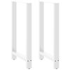 vidaXL Baarip&ouml;yd&auml;n jalat, valkoinen, 2 kpl, 60 x (100-101) cm, ter&auml;s