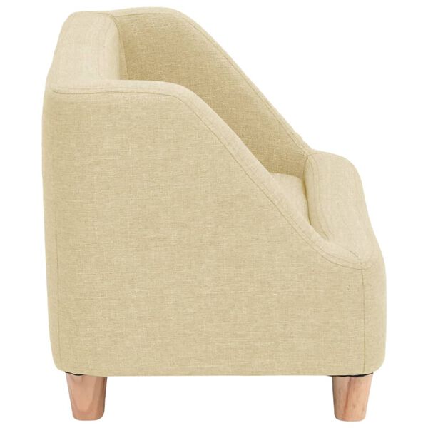 vidaXL Koiran sohva kerma 60x37x39 cm pellava