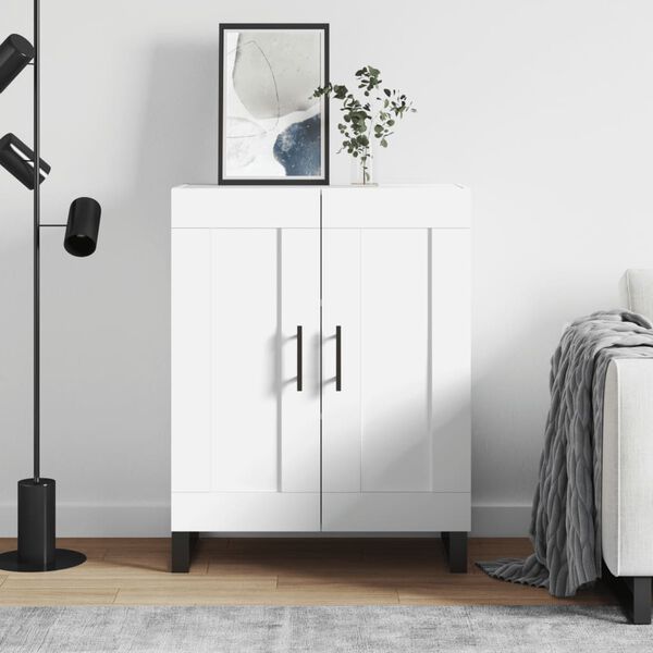 vidaXL Senkki valkoinen 69,5x34x90 cm tekninen puu