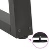 vidaXL Ruokapöydän jalat V-muotoiset 2 kpl antrasiitti 60x(72-73,3) cm teräs
