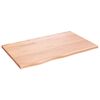 vidaXL P&ouml;yt&auml;levy vaaleanruskea 80x50x2 cm k&auml;sitelty t&auml;ystammi