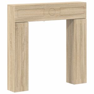 vidaXL Takan kehys Sonoma-tammi 102 x 18 x 100,5 cm Tekninen puu