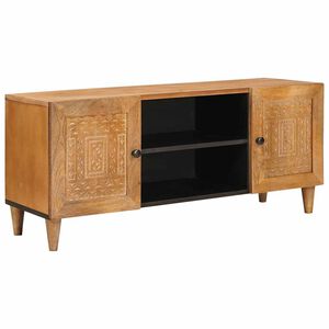 vidaXL TV-yksik&ouml;t Vaaleanruskea 105 x 33 x 46 cm Kiinte&auml; mango puu