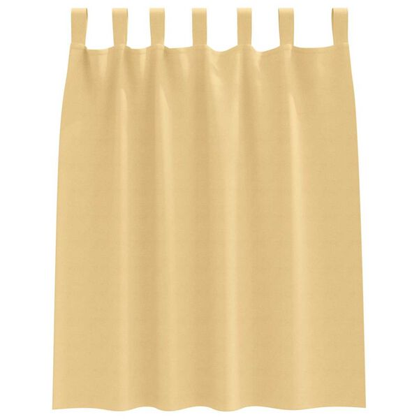 vidaXL Pimentävä verho renkailla 2 pcs Beige 140 x 140 cm Polyesteri