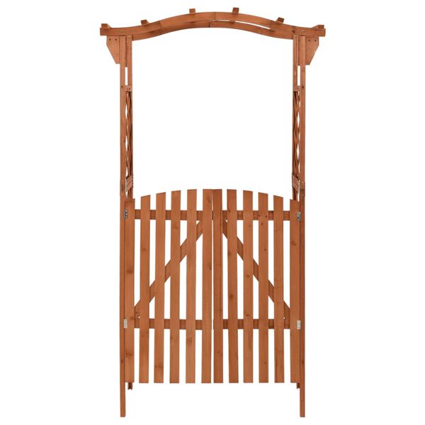 vidaXL Pergola portilla 116x40x204 cm t&auml;ysi kuusi