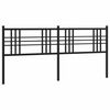 vidaXL Metallinen vaihtop&auml;&auml;ty musta 200 cm