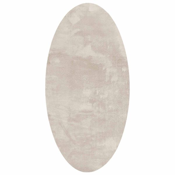 vidaXL Alue matot Ovaali HUARTE Beige 150 x 80 cm 100% polyesteri