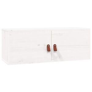 vidaXL Sein&auml;kaappi valkoinen 80x30x30 cm t&auml;ysi m&auml;nty