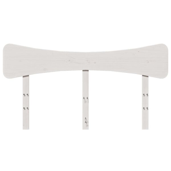 vidaXL S&auml;ngynp&auml;&auml;ty valkoinen 150 cm t&auml;ysi m&auml;nty