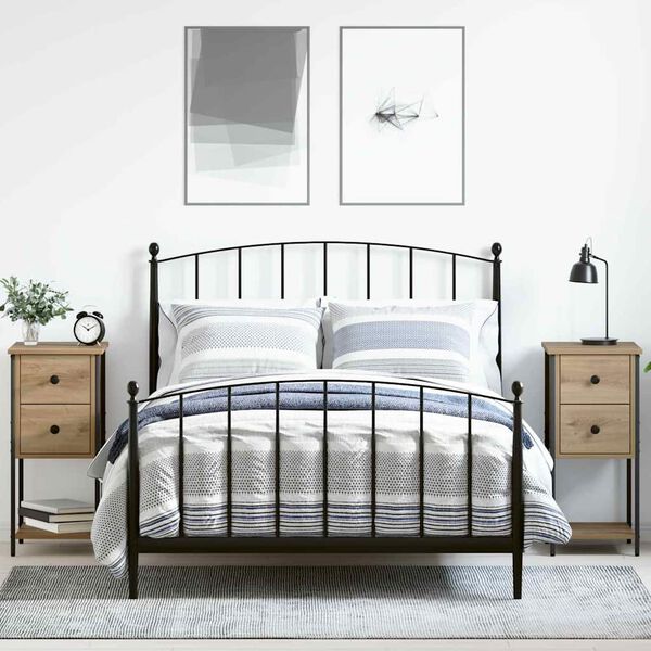 vidaXL Y&ouml;p&ouml;yt&auml;kaappi 2 pcs artesaani tammi 32 x 42 x 70 cm