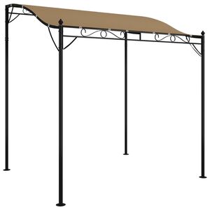 vidaXL Katos taupe 2x2,3 m 180 g/m&sup2; kangas ja ter&auml;s
