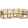 vidaXL Ulkosohvakokoelma 4 pcs valkoinen 187,5 x 128,5 x 73 cm