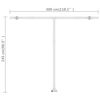 vidaXL Vapaasti seisova sisäänkelattava markiisi 300x250cm antrasiitti