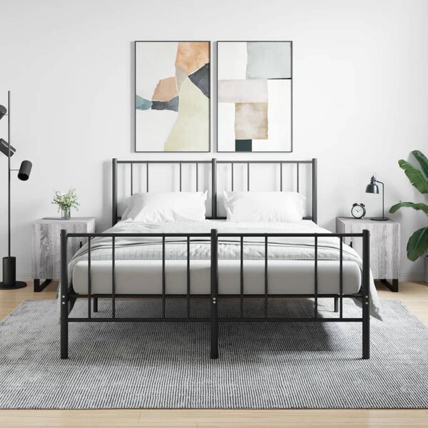 vidaXL Y&ouml;p&ouml;yd&auml;t 2 kpl harmaa Sonoma 40x40x50 cm tekninen puu