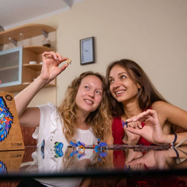 UNIDRAGON Puupalapeli 310 palaa Majestic Wolf King Size 30x41 cm