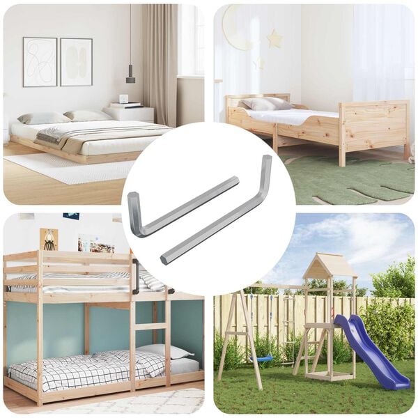 vidaXL Kuusioavain 2 pcs Hopea 32 x 86 mm Ter&auml;s