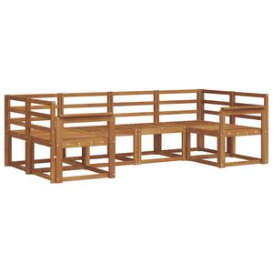 vidaXL Ulkosohvakokoelma 6 pcs Luonnollinen Tihe&auml; akasiapuu