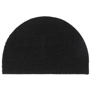 vidaXL Ovimatto musta puolipyöreä 40x60 cm tuftattu kookos