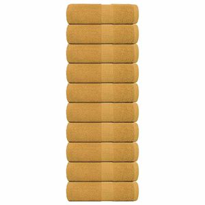 vidaXL Pesupyyhkeet FROGN 10 kpl Kulta 30x30 cm 360 gsm