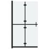vidaXL Walk-in suihkusein&auml; kokoontaittuva ESG-huurrelasi 120x190 cm