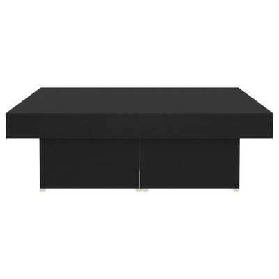 vidaXL Sohvapöytä musta 90x90x28 cm lastulevy