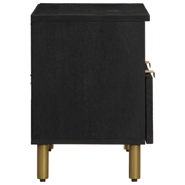 vidaXL TV-taso musta 70x33x46 cm tekninen puu