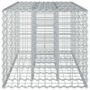 vidaXL Gabion Kohotettu Peti Hopea 140 x 60 x 55 cm Galvanoitu ter&auml;s