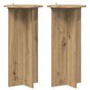 vidaXL Kasviteline 2 kpl Artisaanitammi 40 x 40 x 80 cm Tekninen puu