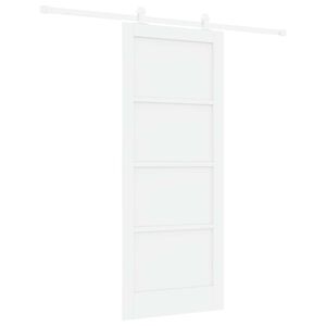 vidaXL Liukuovi valkoinen 83 x 202 cm T&auml;ysi m&auml;nty
