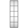 vidaXL Sein&auml;peili musta 30x100 cm suorakulmio rauta
