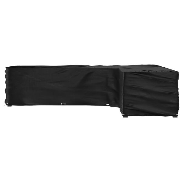 vidaXL Puutarhakalustesuoja L-muoto 20 purjerengasta 300x300x70 cm