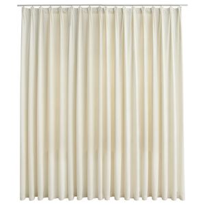 vidaXL Pimennysverho koukuilla sametti kerma 290x245 cm