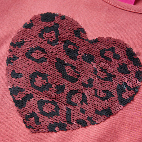 Lasten pitk&auml;hihainen T-paita vanha roosa 116