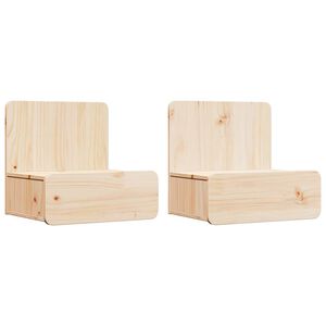 vidaXL Y&ouml;p&ouml;yt&auml; 2 pcs Ruskea 44 x 32,5 x 40 cm T&auml;ysi m&auml;nty
