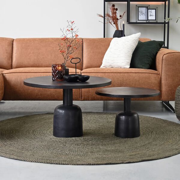 LABEL51 Juuttimatto py&ouml;re&auml; 180x180 cm XXL maastonv&auml;rinen