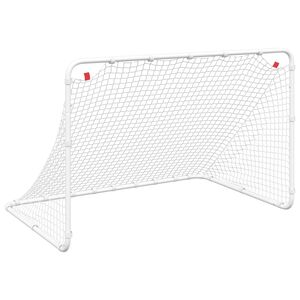 vidaXL Jalkapallomaali Valkoinen 122x81x81 cm Ter&auml;s