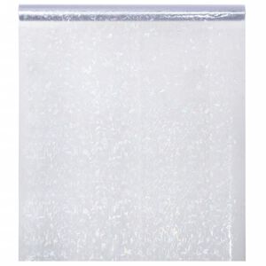 vidaXL Ikkunakalvo himme&auml; 3D sateenkaarikuvio 90x1000 cm PVC