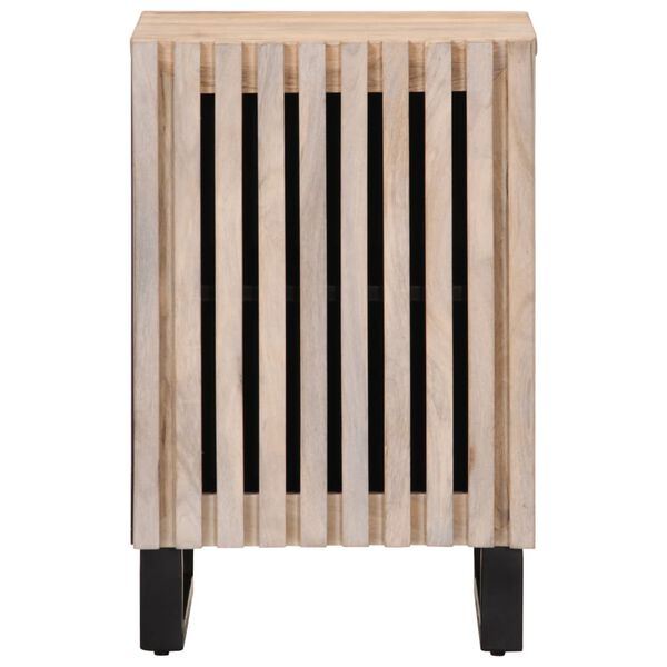 vidaXL Kylpyhuoneen kaappi 38x34x58 cm täysi mangopuu