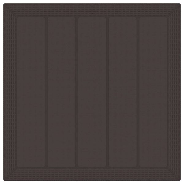 vidaXL Piharuokailu setti 3 pcs Ruskea Polypropeeni