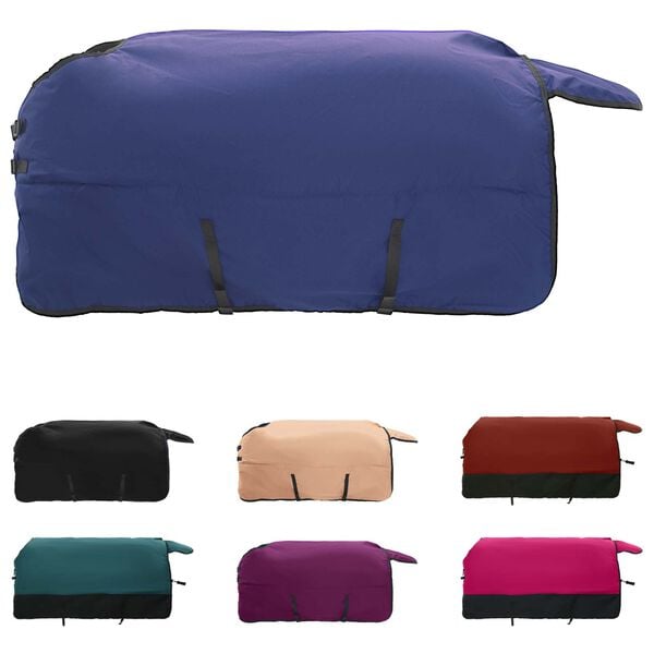 vidaXL Hevospeitto Tumma vihre&auml; ja musta 155 cm Polyesteri